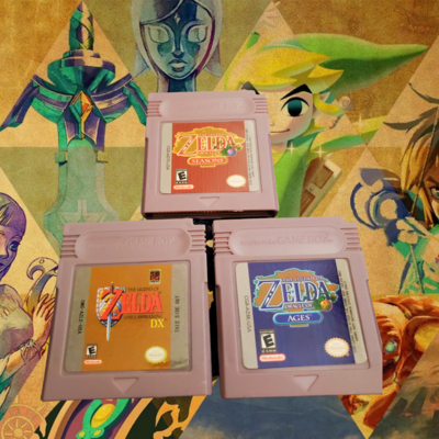 Legend of Zelda Oracle of Ages, Oracle of Seasons, &amp; Links Awakening DX for Gameboy Color!