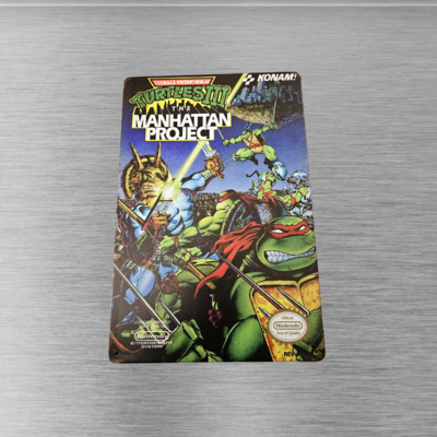 Turtles III: The Manhattan Project Metal Sign 12 x 8in