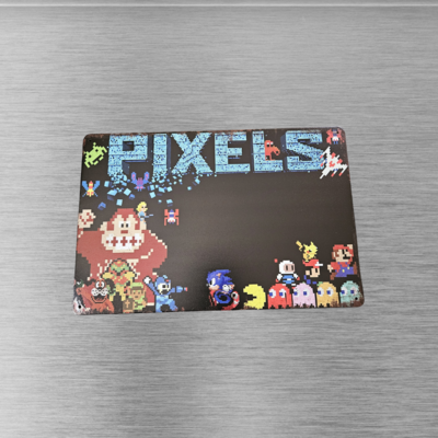 PIXELS Metal Sign 12 x 8in