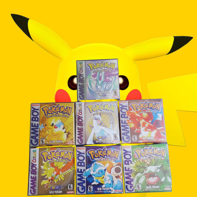 Pokemon Games for Gameboy Color! Red, Blue, Green, Crystal, Yellow, Silver, &amp; Gold