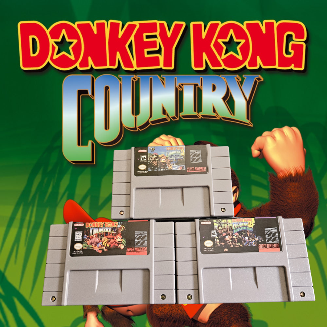 Donkey Kong Country 1, 2, &amp; 3 for SNES