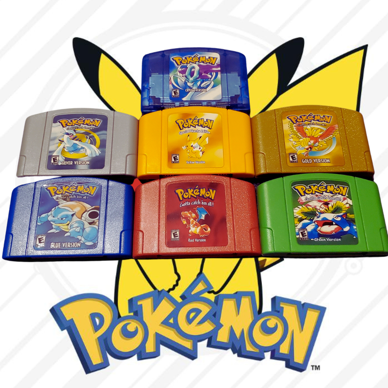 Pokémon Games for Nintendo 64 cartridges