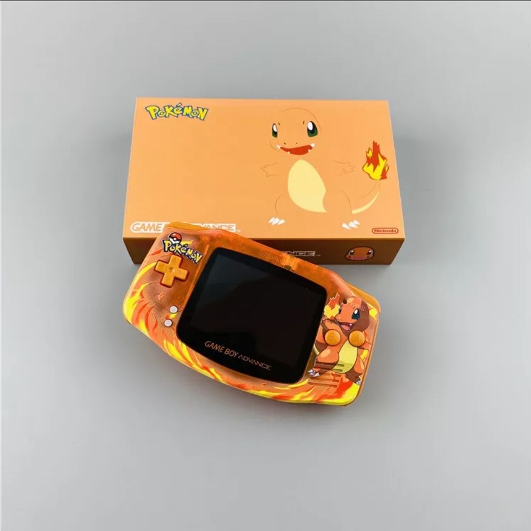 Gameboy Advance Console (IPS) — Game Boy Advance — Charmander GBA W & Body On Box