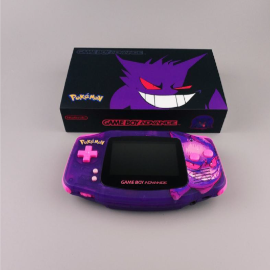 Gengar Gameboy Advance Console (IPS) — Game Boy Advance — Gengar GBA W & Black Box