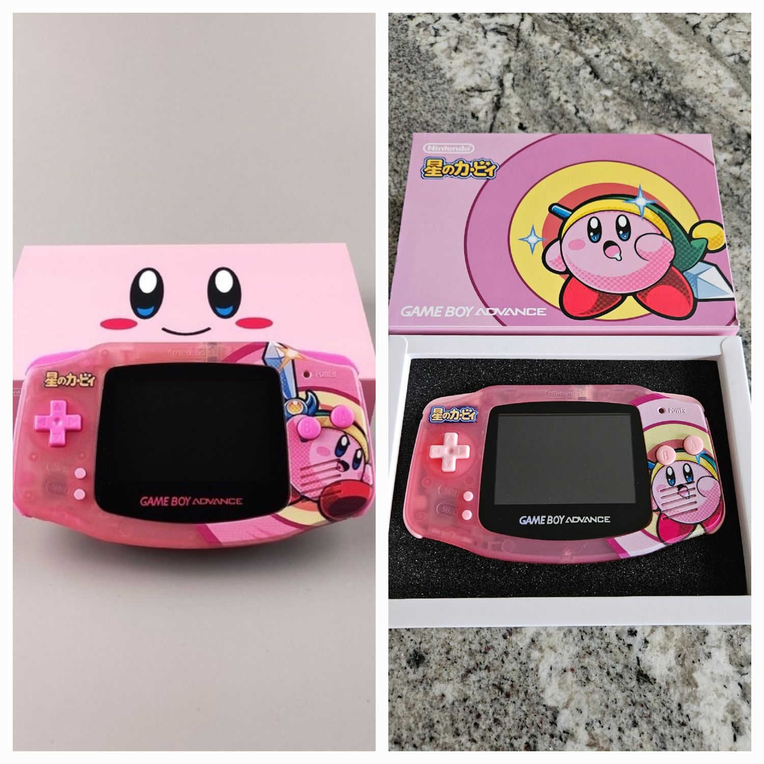 Kirby Gameboy Advance Console New IPS Screen!