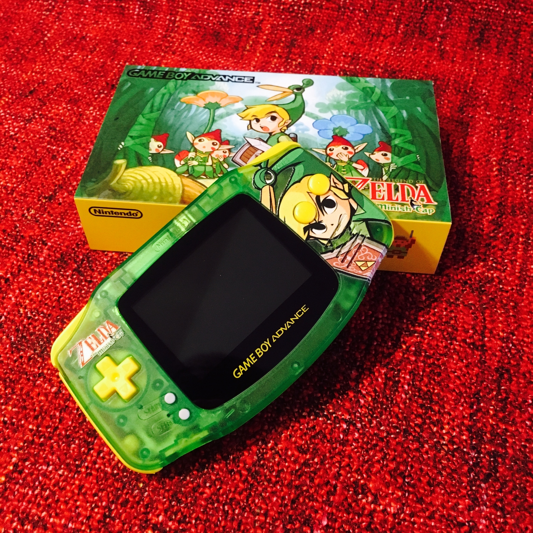 Zelda Gameboy Advance Console (IPS) — Game Boy Advance — Zelda GBA W & Blue Box 4