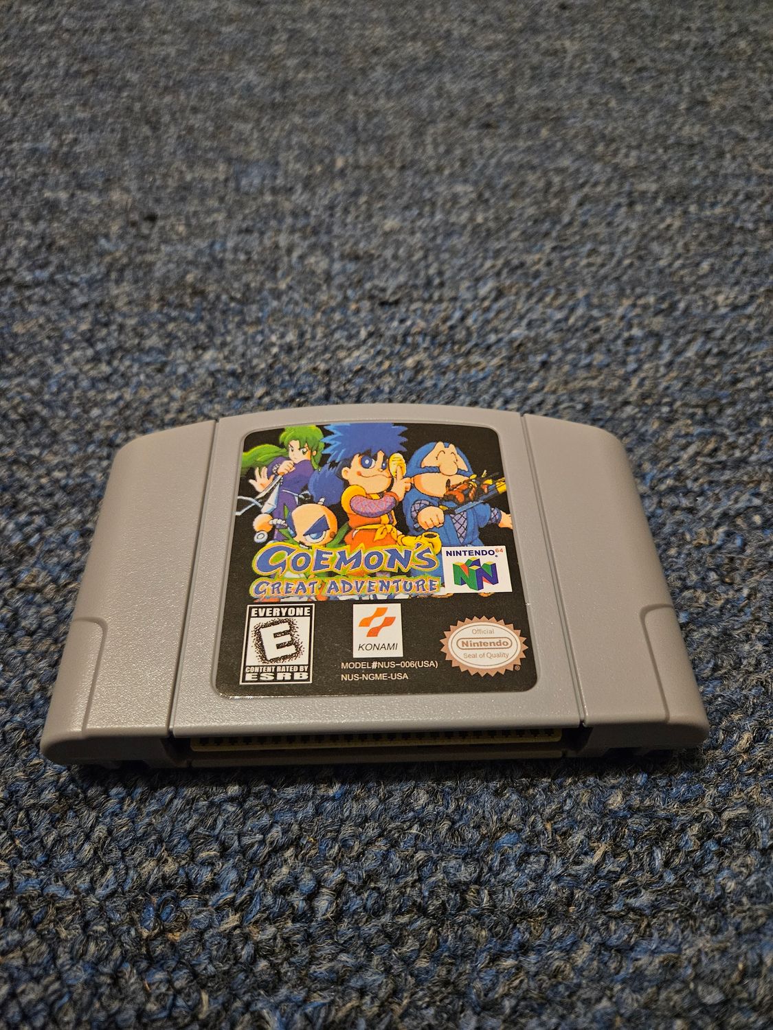 Goemon&#39;s Great Adventure Nintendo 64 cartridge – co-op action platformer.