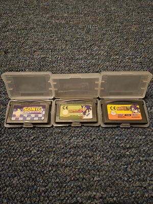 Sonic Advance 1, 2 &amp; 3 for GBA!