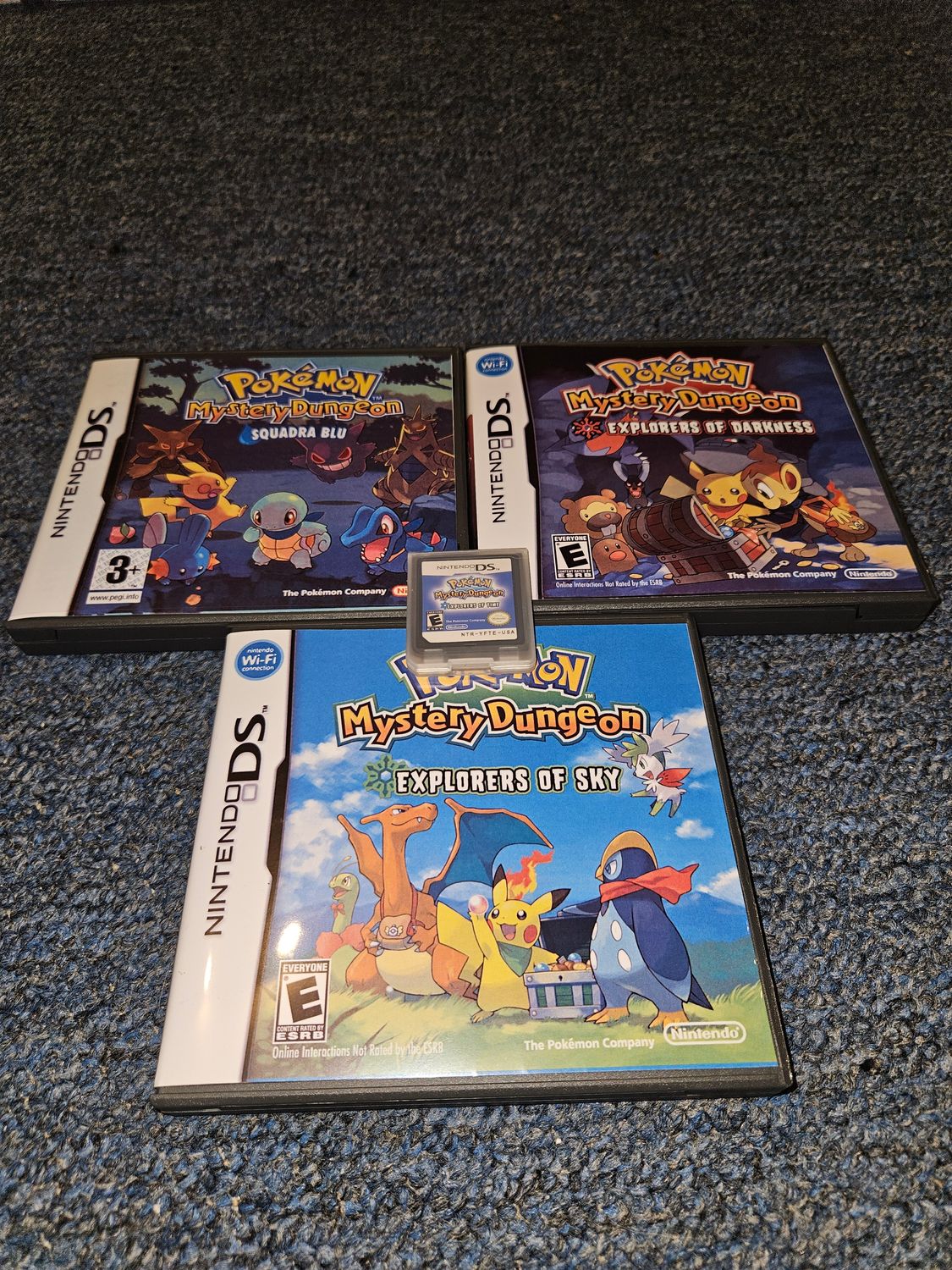 Pokemon Mystery Dungeon Games for Nintendo DS! Blue Rescue team, Explorers of Time, Sky, Darkness. NES Cartridge – Classic Video Game