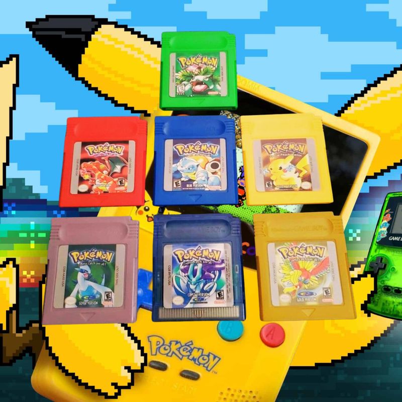 Pokémon Game Boy Color cartridges