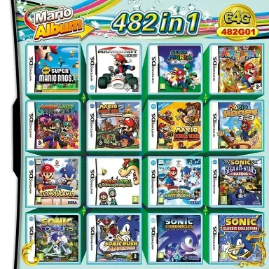 Nintendo DS 482 in 1 Mario Album – Multi Game Collection