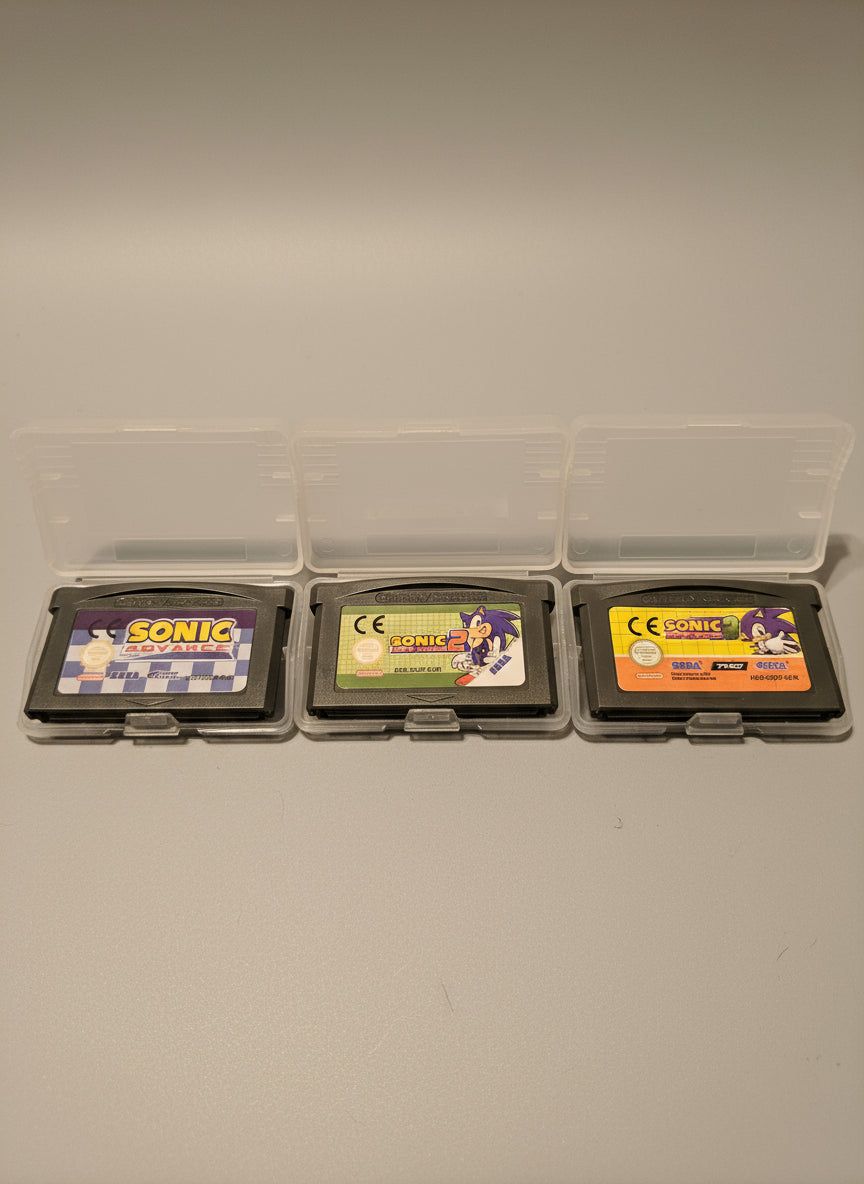 Sonic Advance 1, 2 &amp; 3 for GBA!