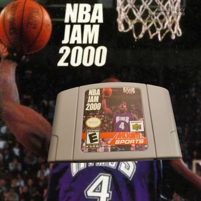NBA Jam 2000 Nintendo 64 cartridge – arcade basketball action.