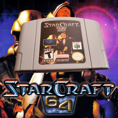 StarCraft 64 Nintendo 64 cartridge – real-time strategy port.