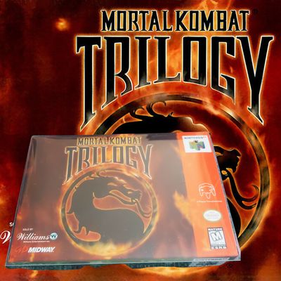 Mortal Kombat Trilogy Nintendo 64 cartridge – definitive fighting compilation.