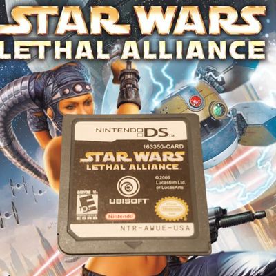 Star Wars: Lethal Alliance Nintendo DS cartridge – action adventure shooter.