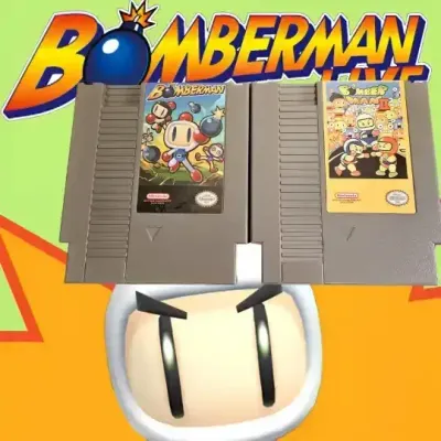 Bomberman 1 &amp; 2 (NES Game Cartridges)