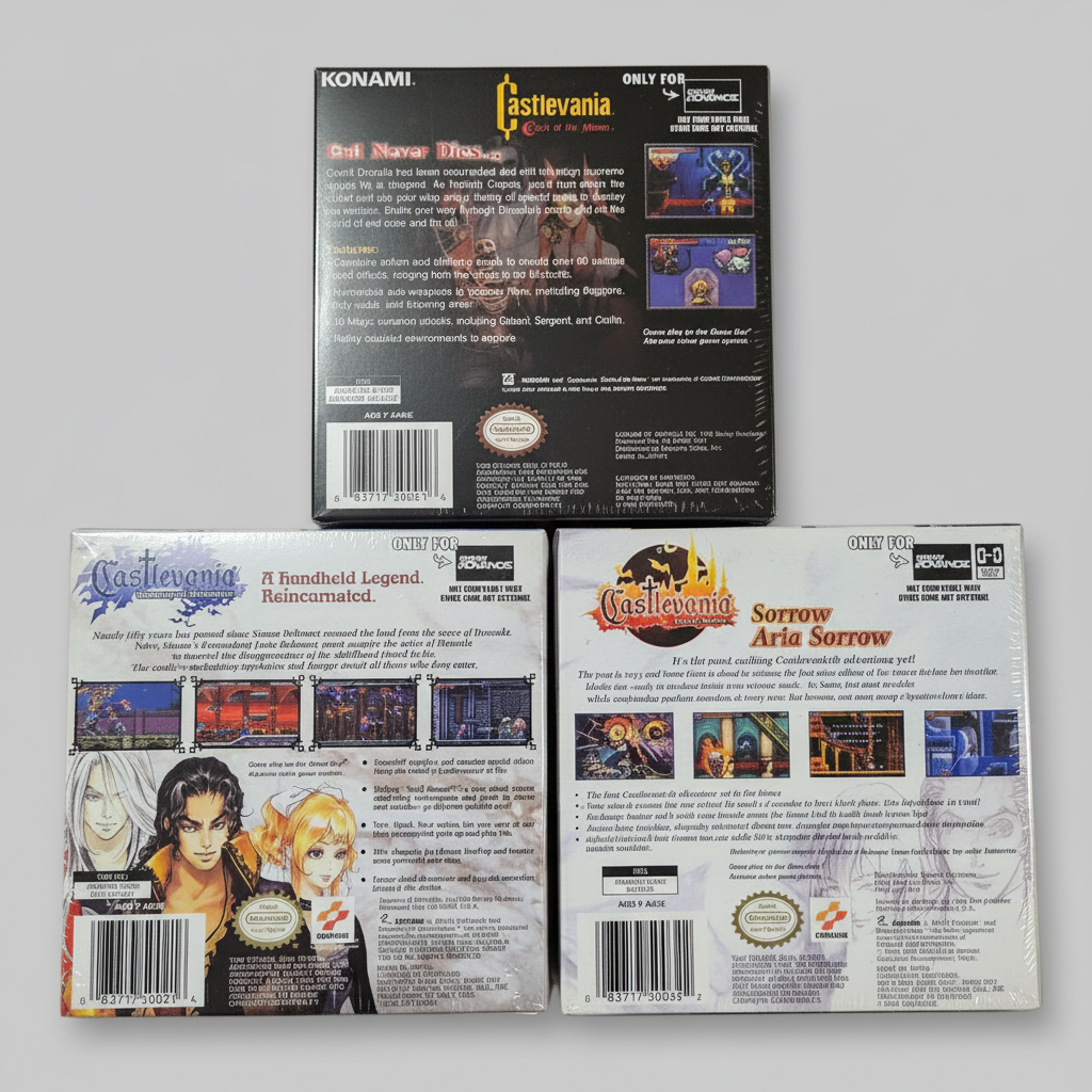 Castlevania Harmony of Dissonance, Aria of Sorrow & Circle of Moon - Gameboy Advance (GBA) 9