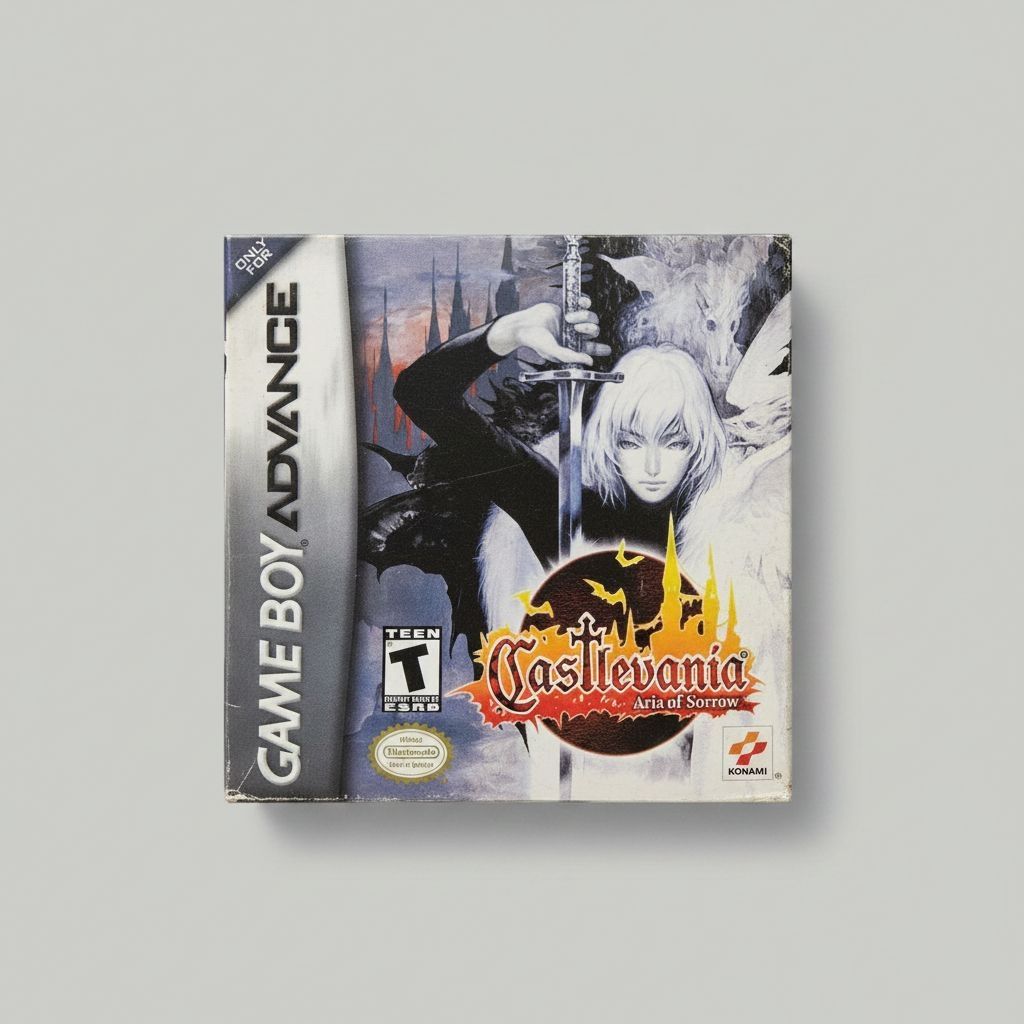 Castlevania Aria of Sorrow — Game & Box for Gameboy Advance (GBA)