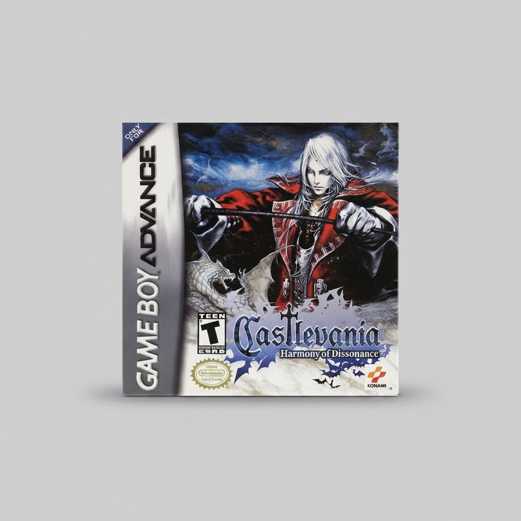 Castlevania Harmony of Dissonance — Game & Box for Gameboy Advance (GBA)