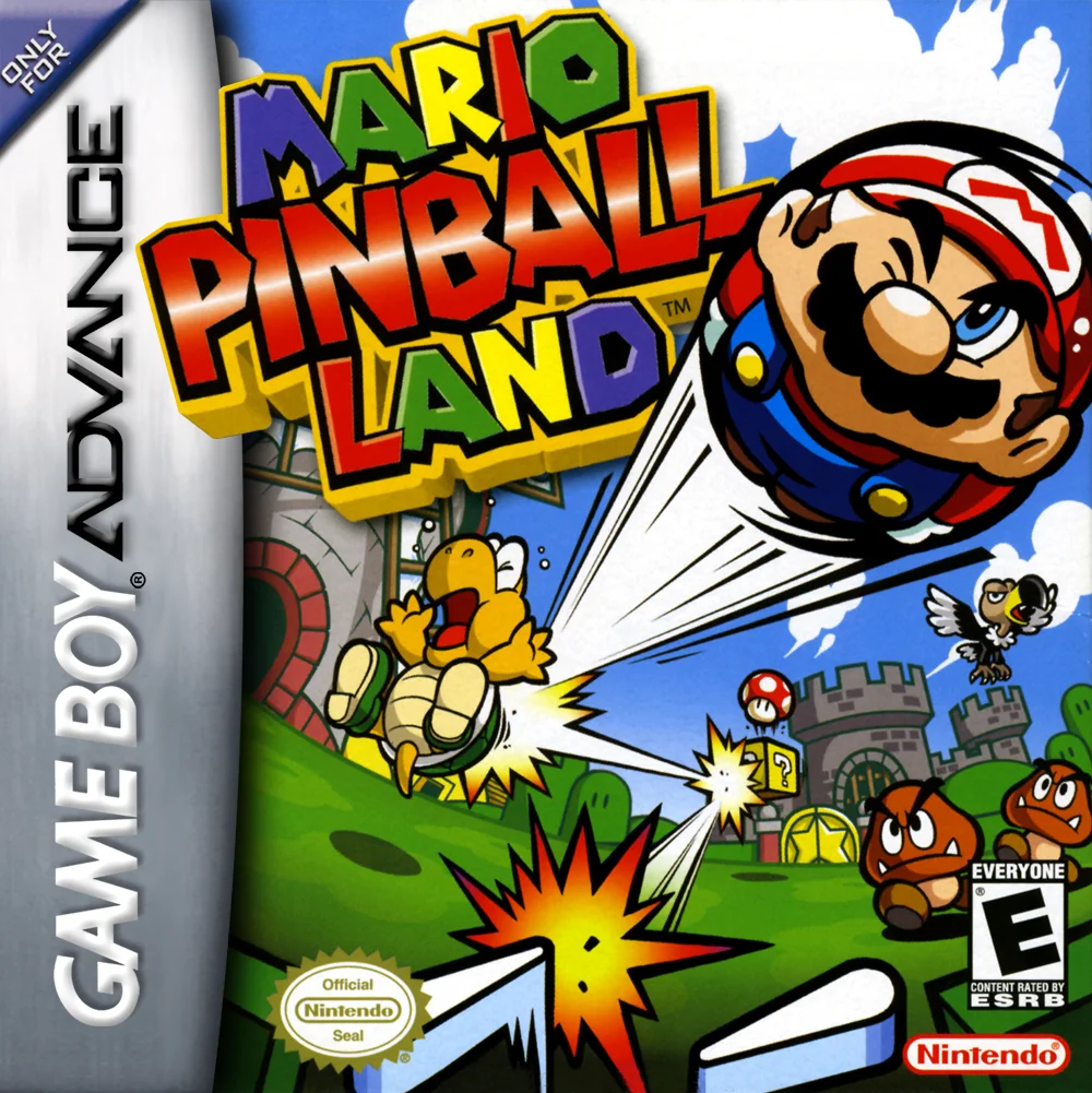Mario Pinball Land for Gameboy Advance (GBA) front cover art