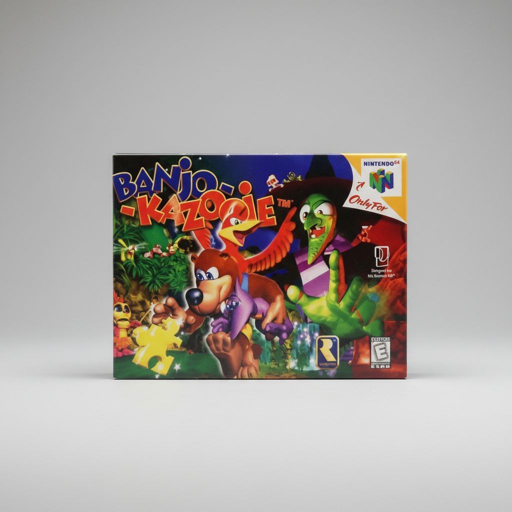 Banjo Kazooie — Game & Box for Nintendo 64