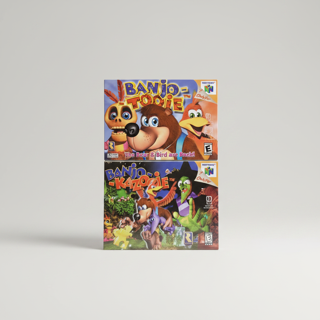 Banjo Kazooie & Banjo Tooie — Complete Bundle (Cartridges Only) for Nintendo 64