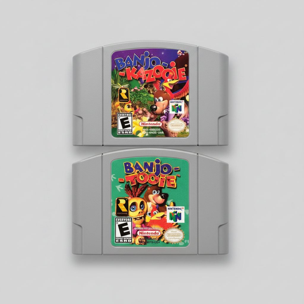 Banjo Kazooie & Banjo Tooie — Complete Bundle (Cartridges Only) for Nintendo 64