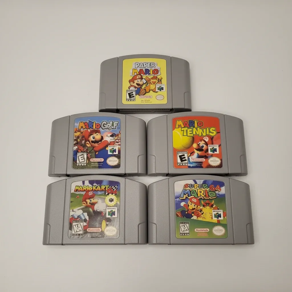 Mario Games for Nintendo 64! Kart, Tennis, Golf, Paper, & Super! 7