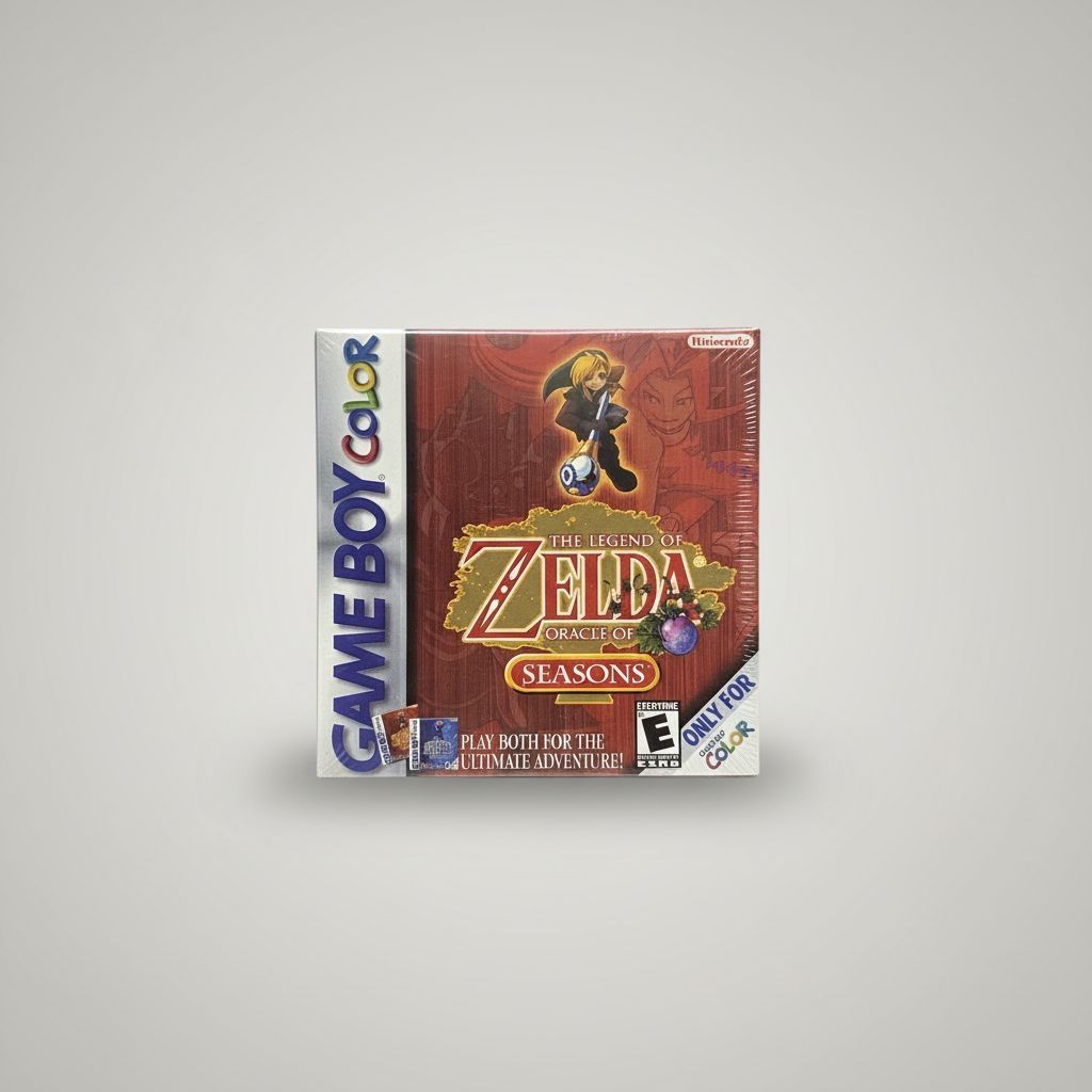 The Legend of Zelda Oracle of Seasons — Game & Box for Gameboy Color (GBC)