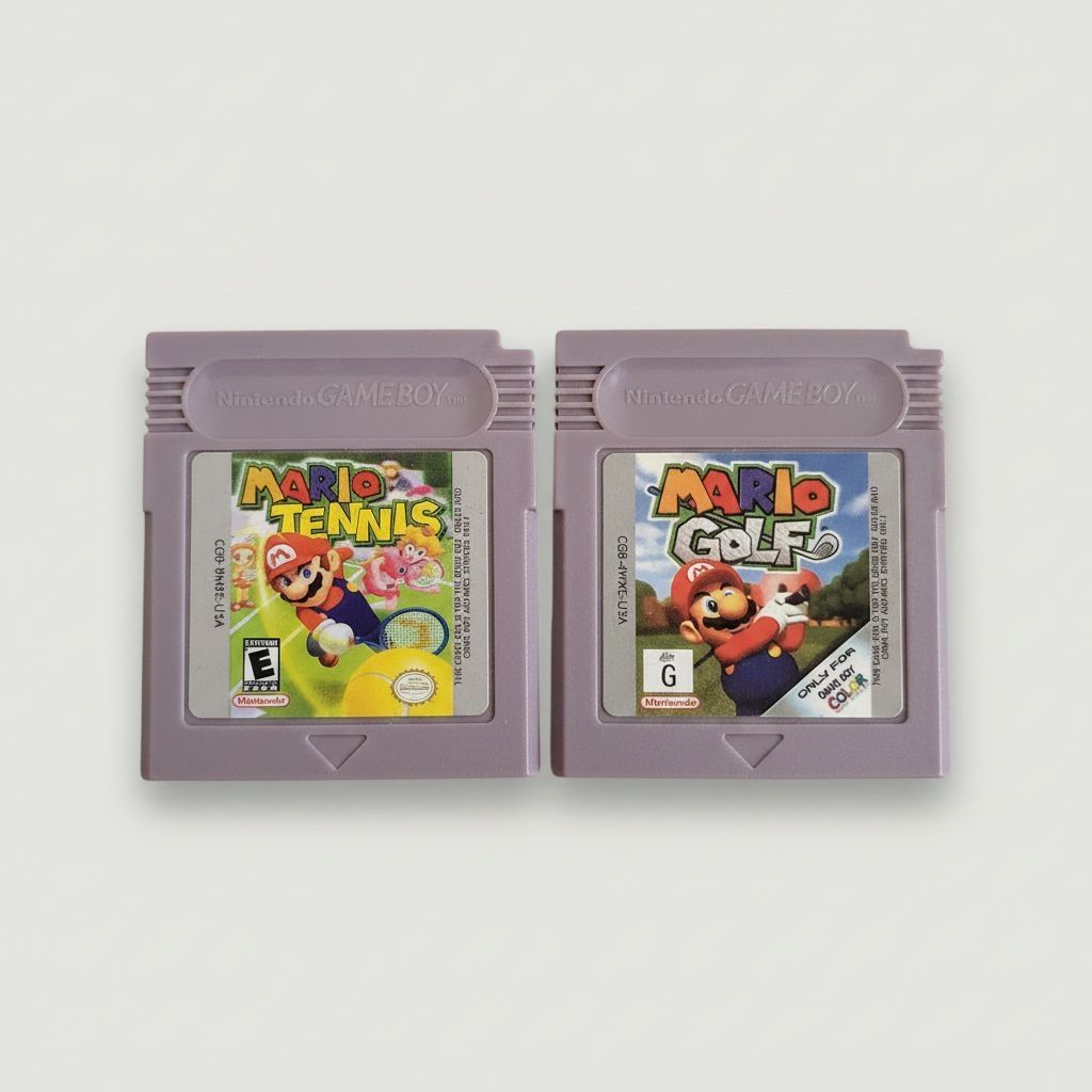 Mario Golf & Mario Tennis for Gameboy Color — Complete Bundle (Cartridges Only) for Gameboy Color (GBC)
