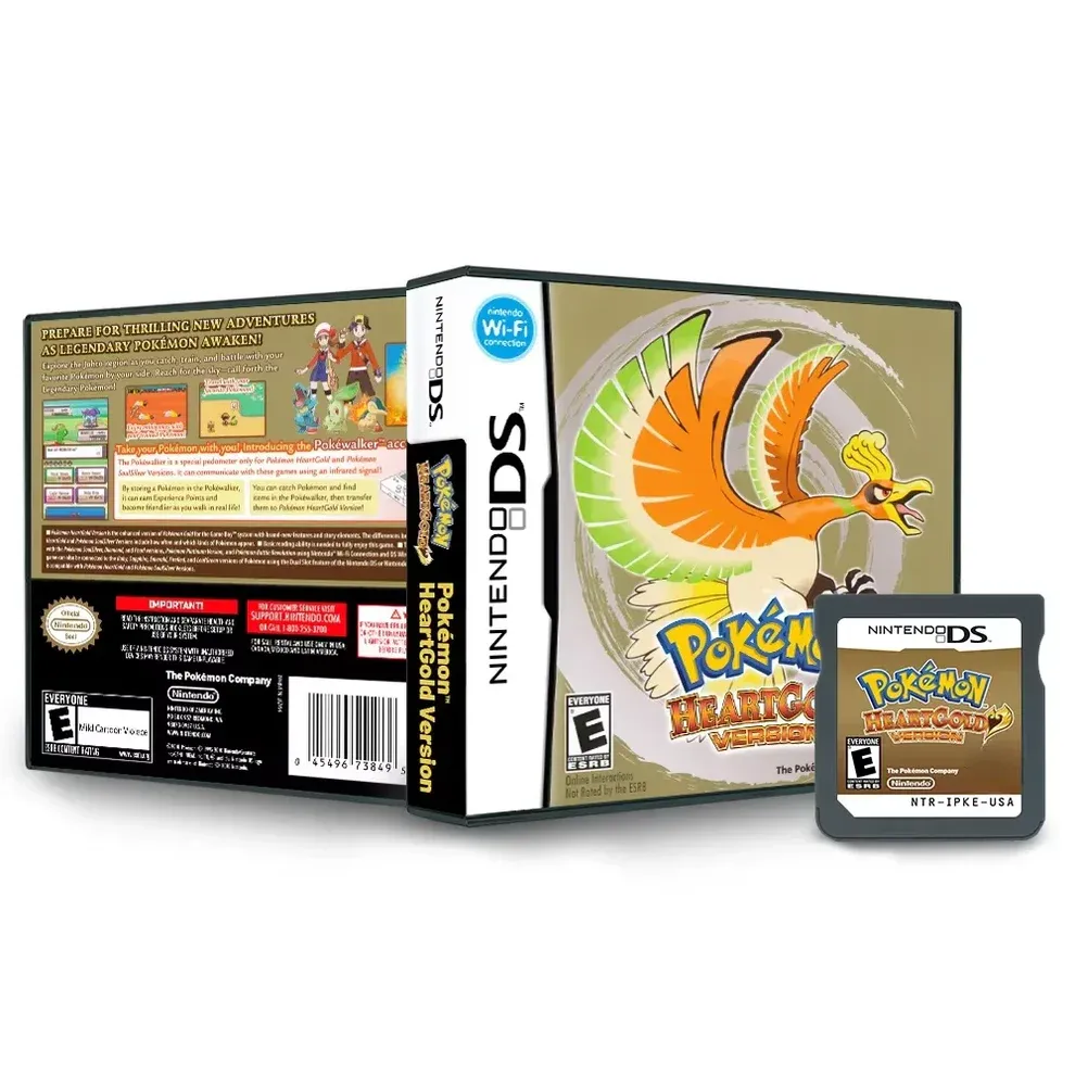 Pokemon HeartGold — Game & Box for Nintendo DS