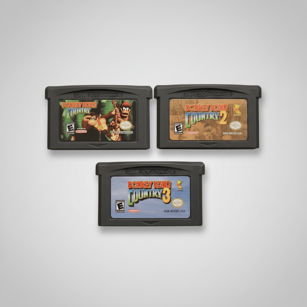 Donkey Kong Country 1, 2, & 3 Gameboy Advance (GBA)