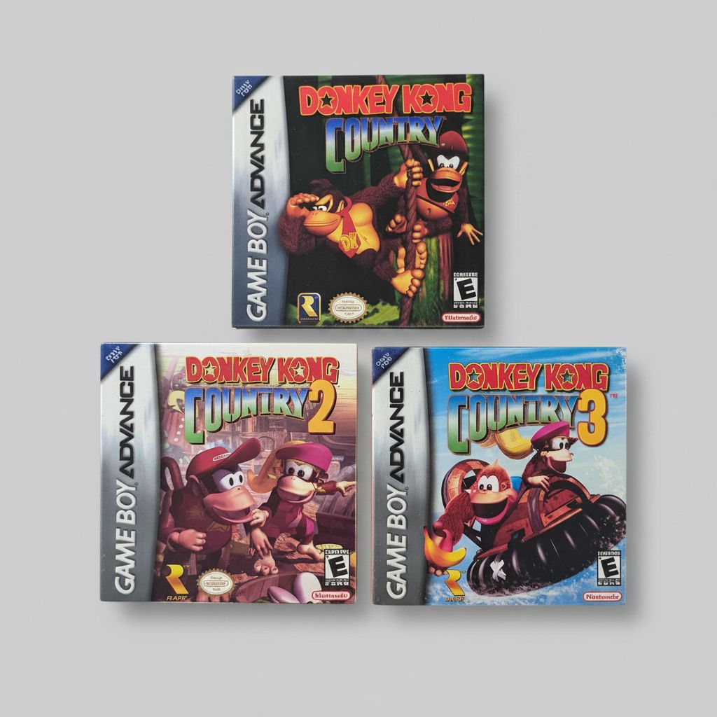 Donkey Kong Country 1, 2, & 3 for Gameboy Advance!