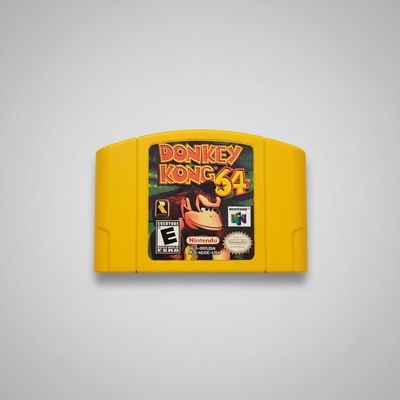 Donkey Kong 64 Game (Nintendo 64) Donkey Kong 64 Game Nintendo 64 yellow cartridge, clean label
