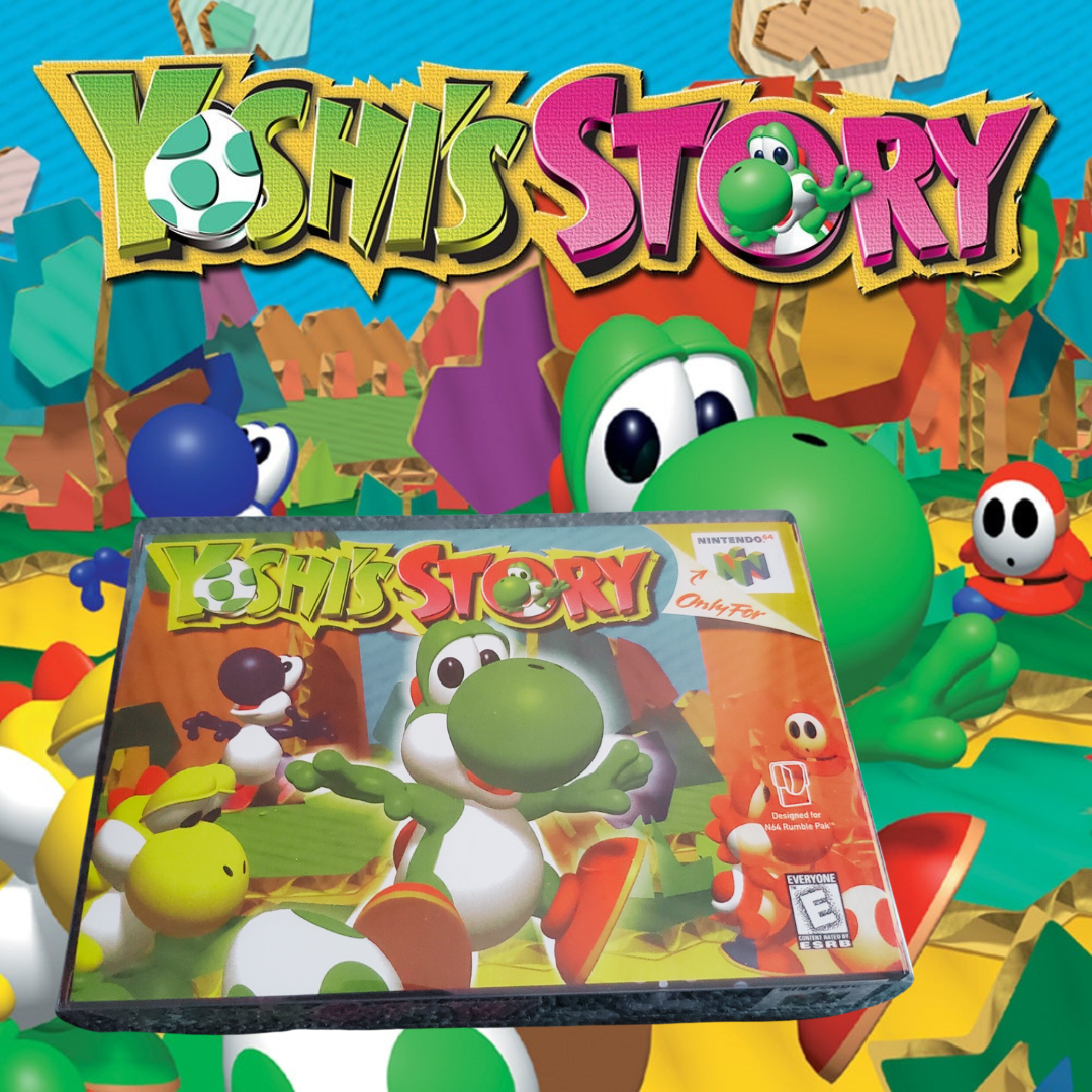 Yoshi’s Story Nintendo 64 cartridge – storybook platformer.