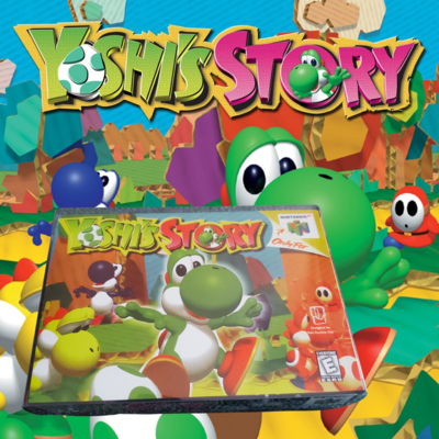 Yoshi’s Story Nintendo 64 cartridge – storybook platformer.