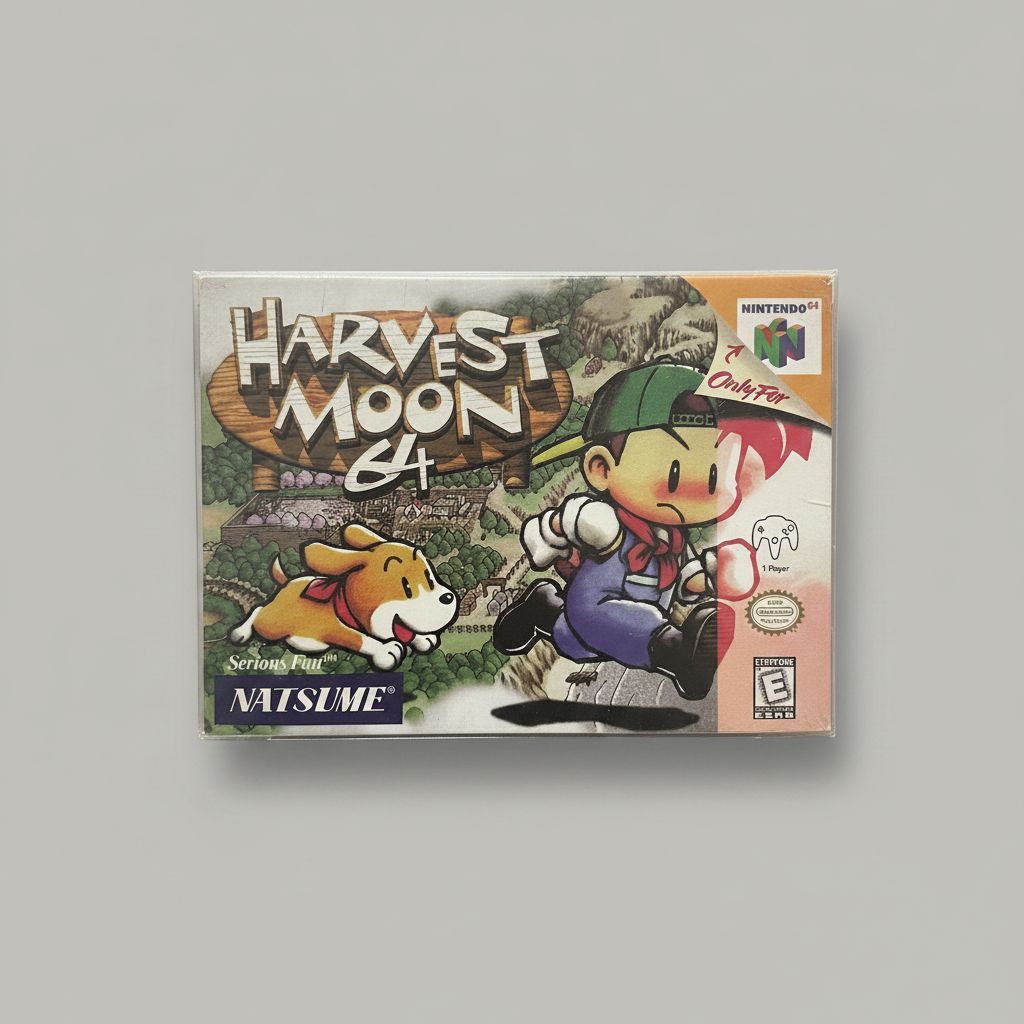Harvest Moon — Game & Box for Nintendo 64