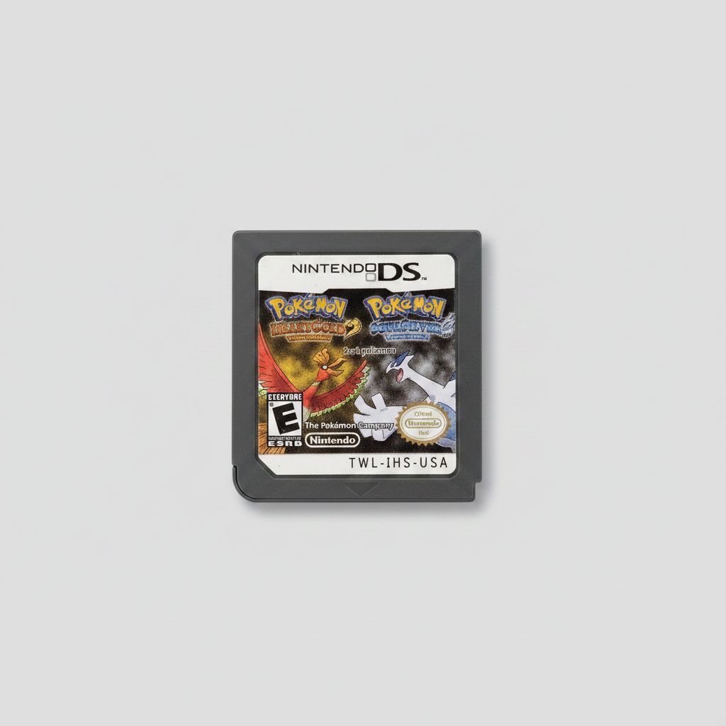 Pokemon Soulsilver &amp; HeartGold Combo for Nintendo DS! gold/silver cart.