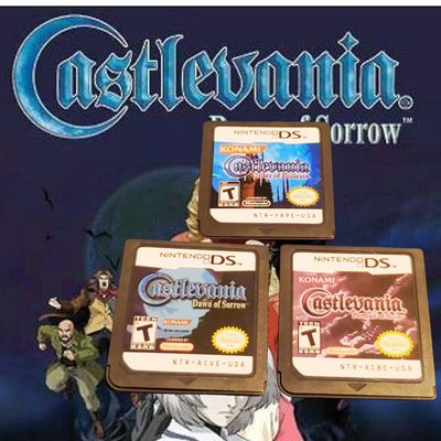 Castlevania Nintendo DS cartridges – gothic action adventure series.