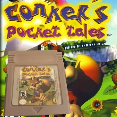 Conker's Pocket Tales Gameboy Color cartridge – quirky adventure game.