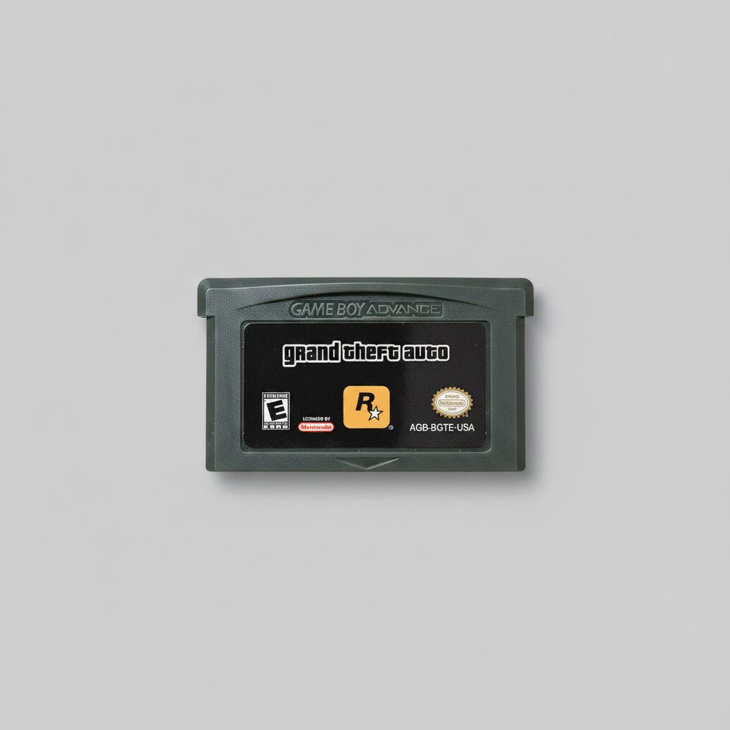 Grand Theft Auto Game Boy Advance cartridge front label