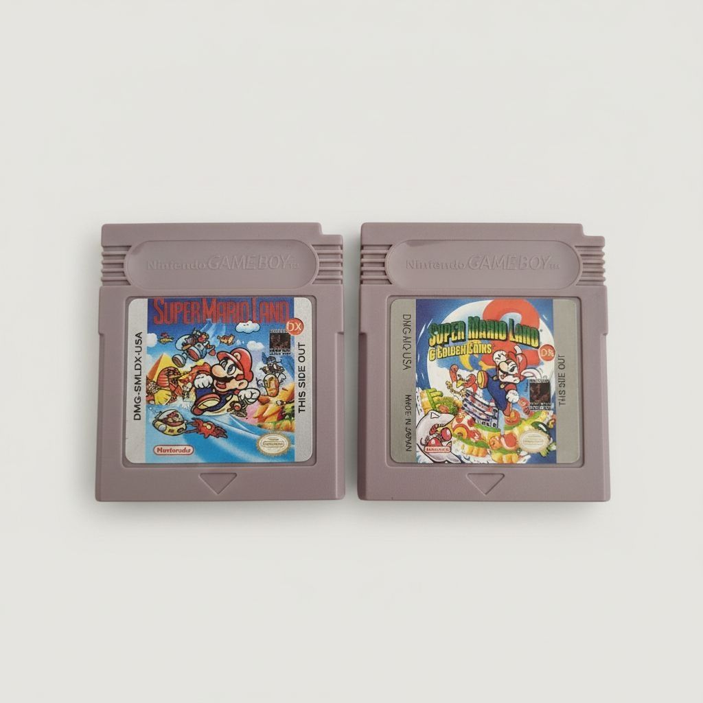 Super Mario Land 1 & 2 for Gameboy Color — Complete Bundle (Cartridges Only) for Gameboy Color (GBC)
