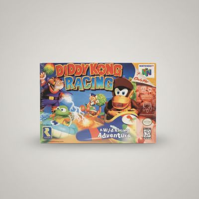 Diddy Kong Racing Nintendo 64 Game (N64) Diddy Kong Racing Nintendo 64 Game N64 sealed box