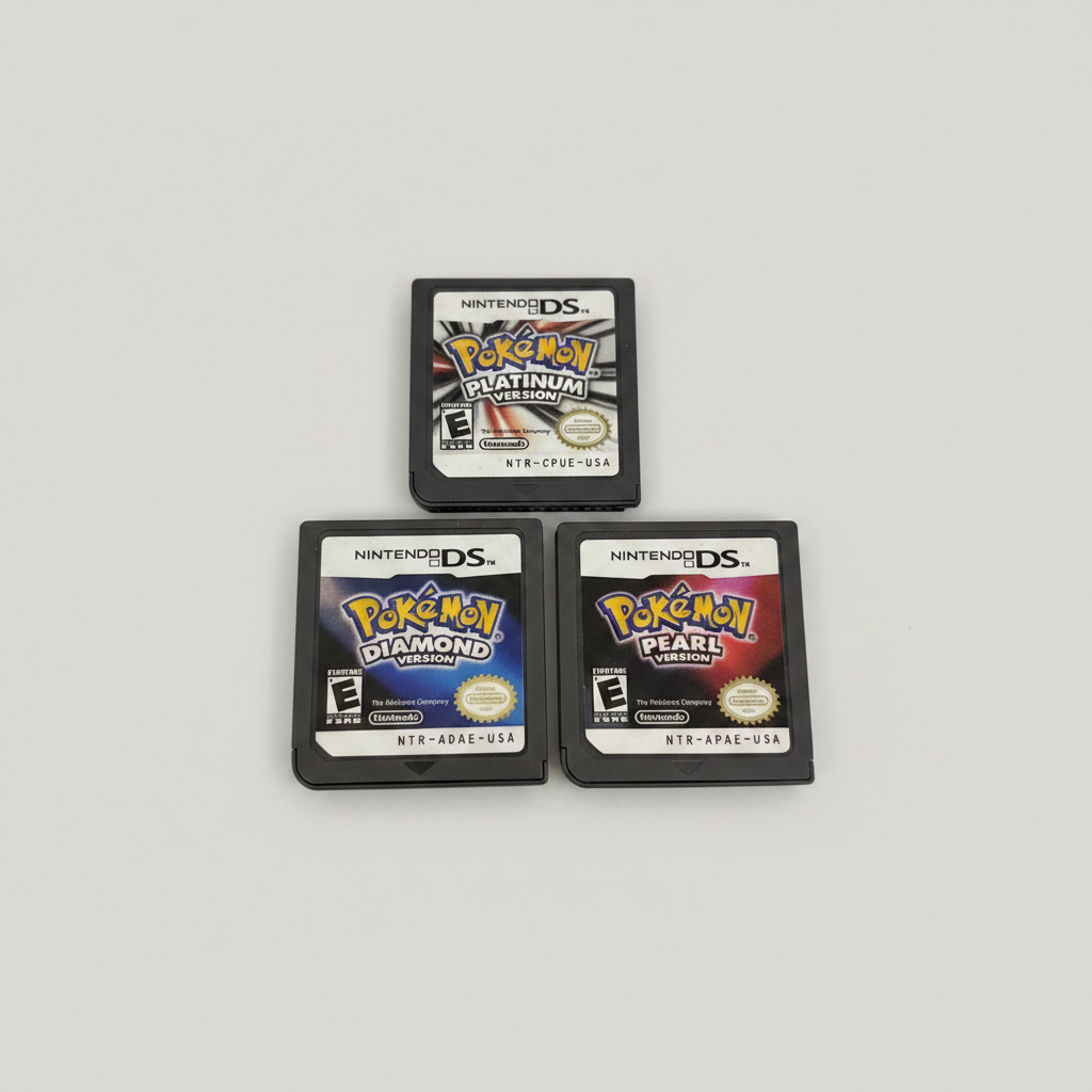 Pokemon Diamond, Pearl, & Platinum — Complete Bundle with Reproduction Boxes for Nintendo DS 2