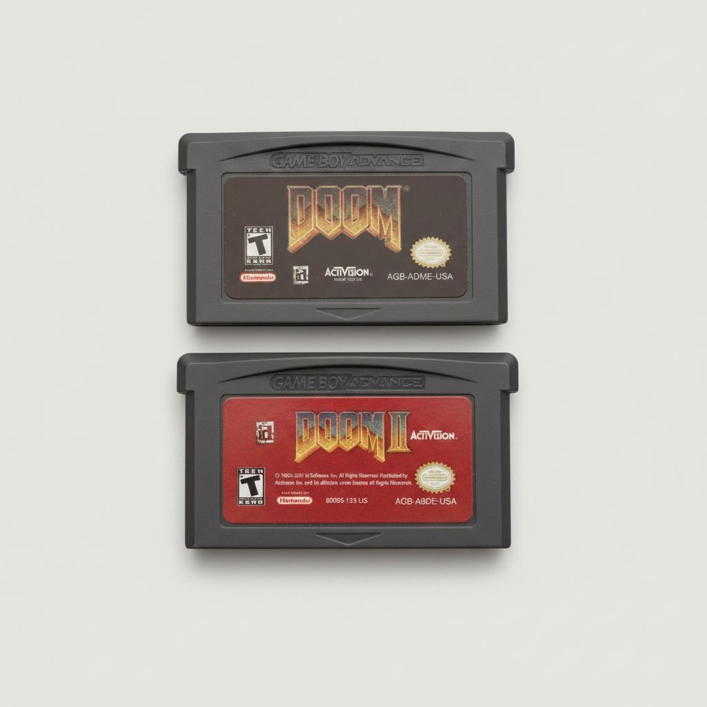 Doom 1 & 2 for Gameboy Advance — Complete Bundle (Cartridges Only) for Gameboy Advance (GBA)