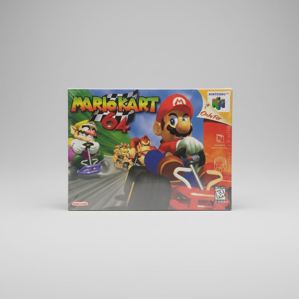 Mario Kart 64 — Game & Box for Nintendo 64