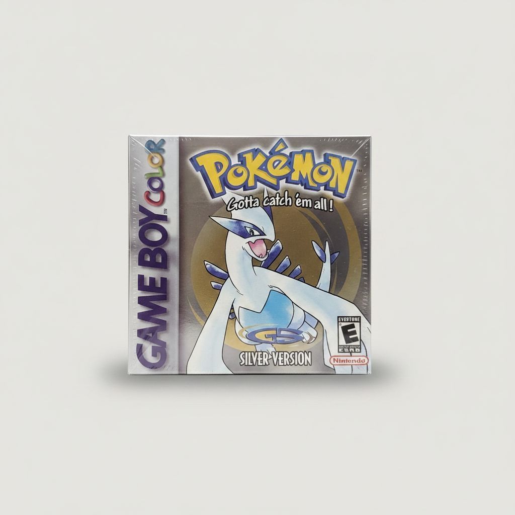 Pokémon Silver — Game & Box for Gameboy Color (GBC)