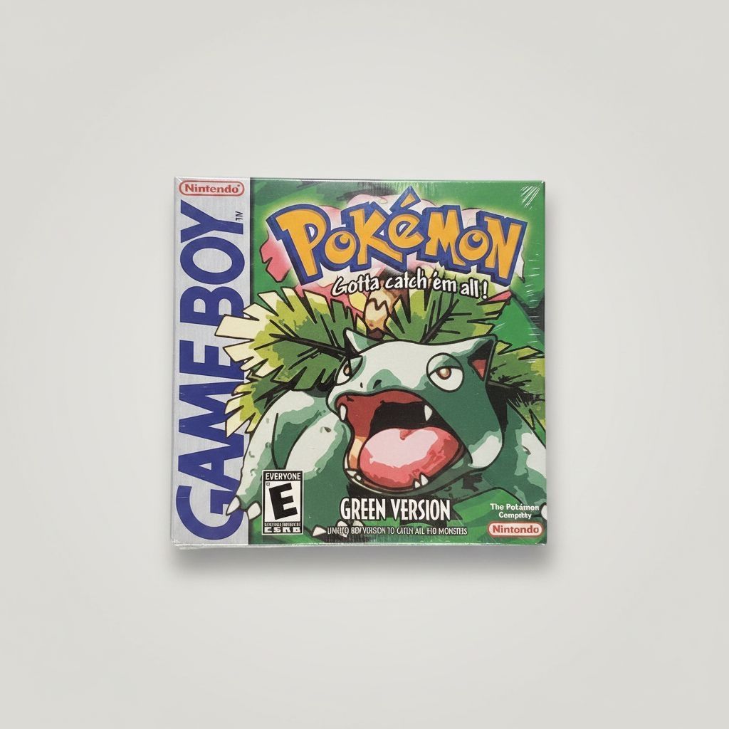 Pokémon Green — Game & Box for Gameboy Color (GBC)