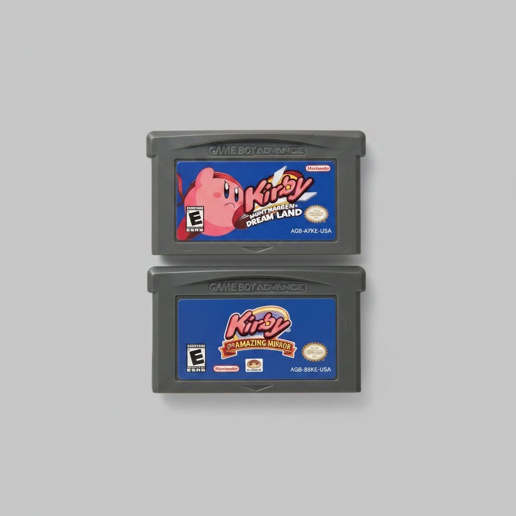 Kirby Nightmare in Dreamland & The Amazing Mirror for Gameboy Advance — Complete Bundle (Cartridges Only) for Gameboy Advance (GBA)